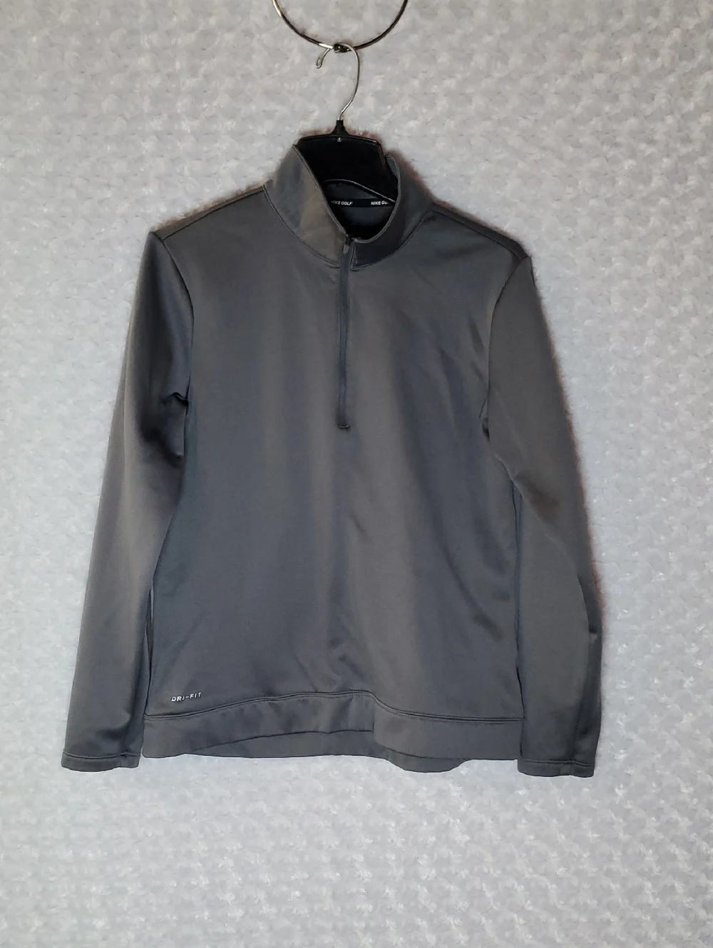 Nike Men's Dark Gray Half-Zip Performance Pullover Size M